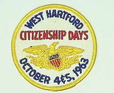 West Hartford Citizenship Days Scout Patch 1963