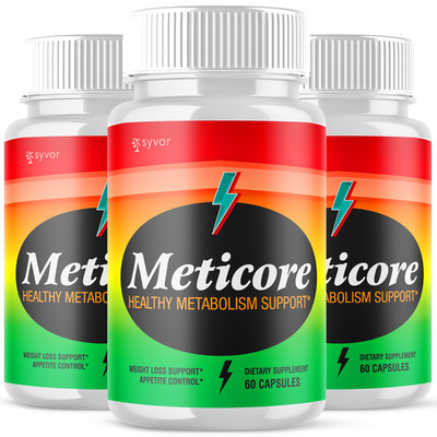 (3 Pack) Meticore Advanced Energy & Fitness Formula Vitamin Meti Core 180 Caps