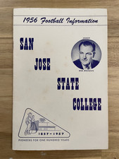 1956 San Jose State College Spartans College Football Press TV Radio Media Guide