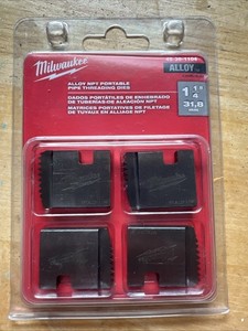 Milwaukee Model №: 48-36-1104 1-1/4 in. (1.25") ALLOY NPT Pipe Threading Dies