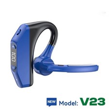 Wireless Bluetooth Ear-Hook Headset LED Display HD Mic Noise Cancelling