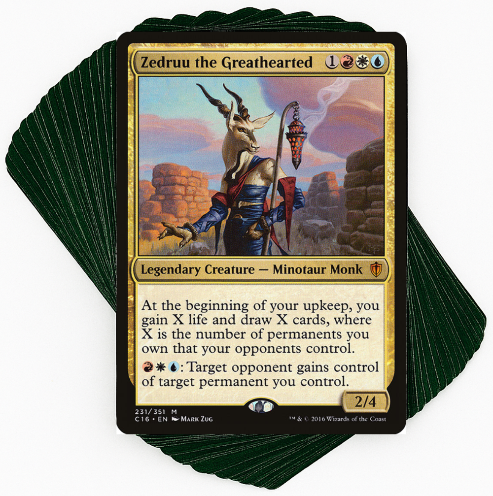 Custom Commander Deck*** Zedruu the Greathearted - Unwanted Gifts - EDH Magic | eBay Custom Commander Deck*** Zedruu the Greathearted - Unwanted Gifts - EDH Magic | eBay