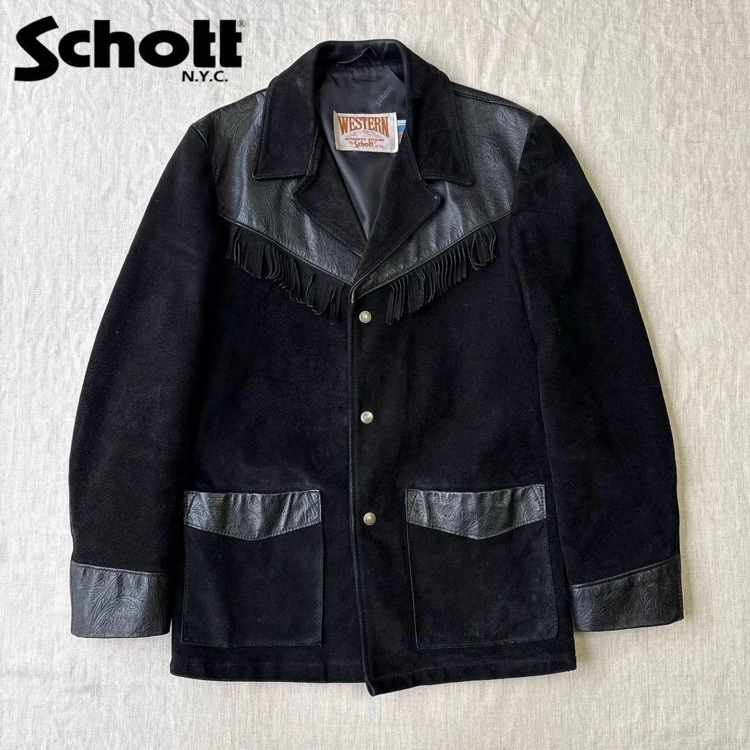 SCHOTT Fringe Coats, Jackets & Vests for Suede Outer Shell Men for