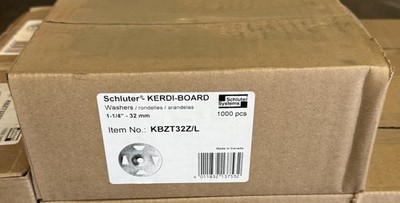 Schluter KERDI-BOARD-ZT - Steel Washer - 1-1/4'' Diameter - Quantity: 1000