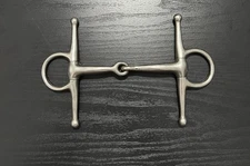 Full Cheek Snaffle Horse Bit English 4.75” Mouth Stainless Steel