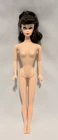 Reproduction Vintage Barbie Brunette Ponytail Doll w/ Gold Tone Hoop Earrings  3