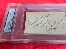 JIMMY THOMSON SIGNED CUT PGA GOLFER PSA COA RONALD REAGAN DEAN MARTIN