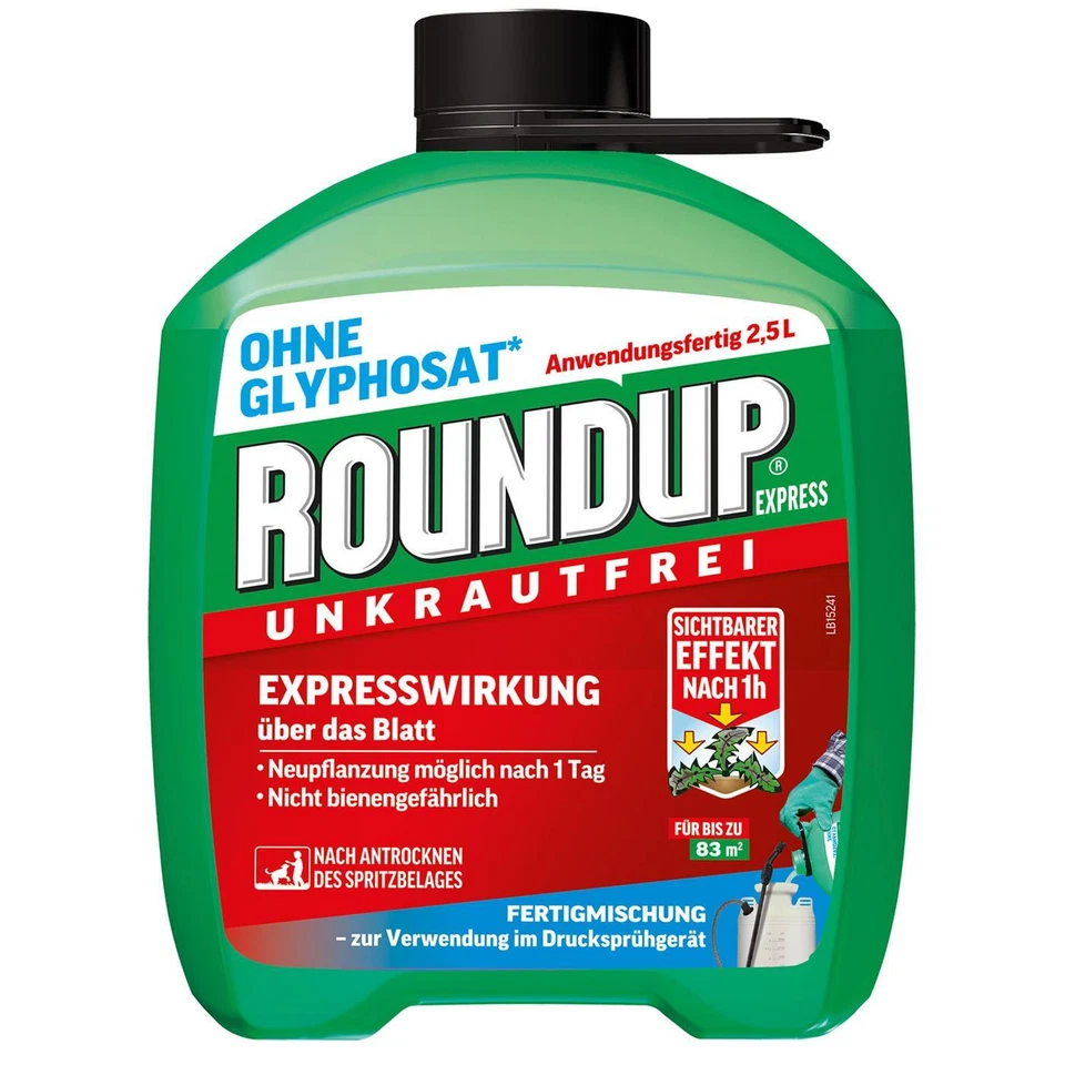 Roundup Express Unkrautfrei Unkrautvernichter Fertigmischung, 4 x 2,5 Liter - Bild 2 von 4