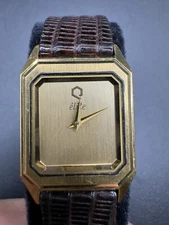 Vintage Rare Timex Elite Ladies  Watch - Genuine Lizard Strap.  Exc Cond & Runs.