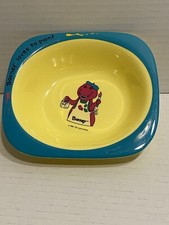 Vintage Barney Loves to Paint Kids Bowl GC by Selandia