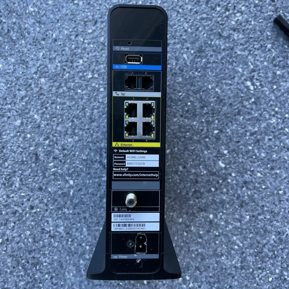 Comcast XFINITY TC8305C ROUTER Modem TECHNICOLOR for parts - Image 2 of 2