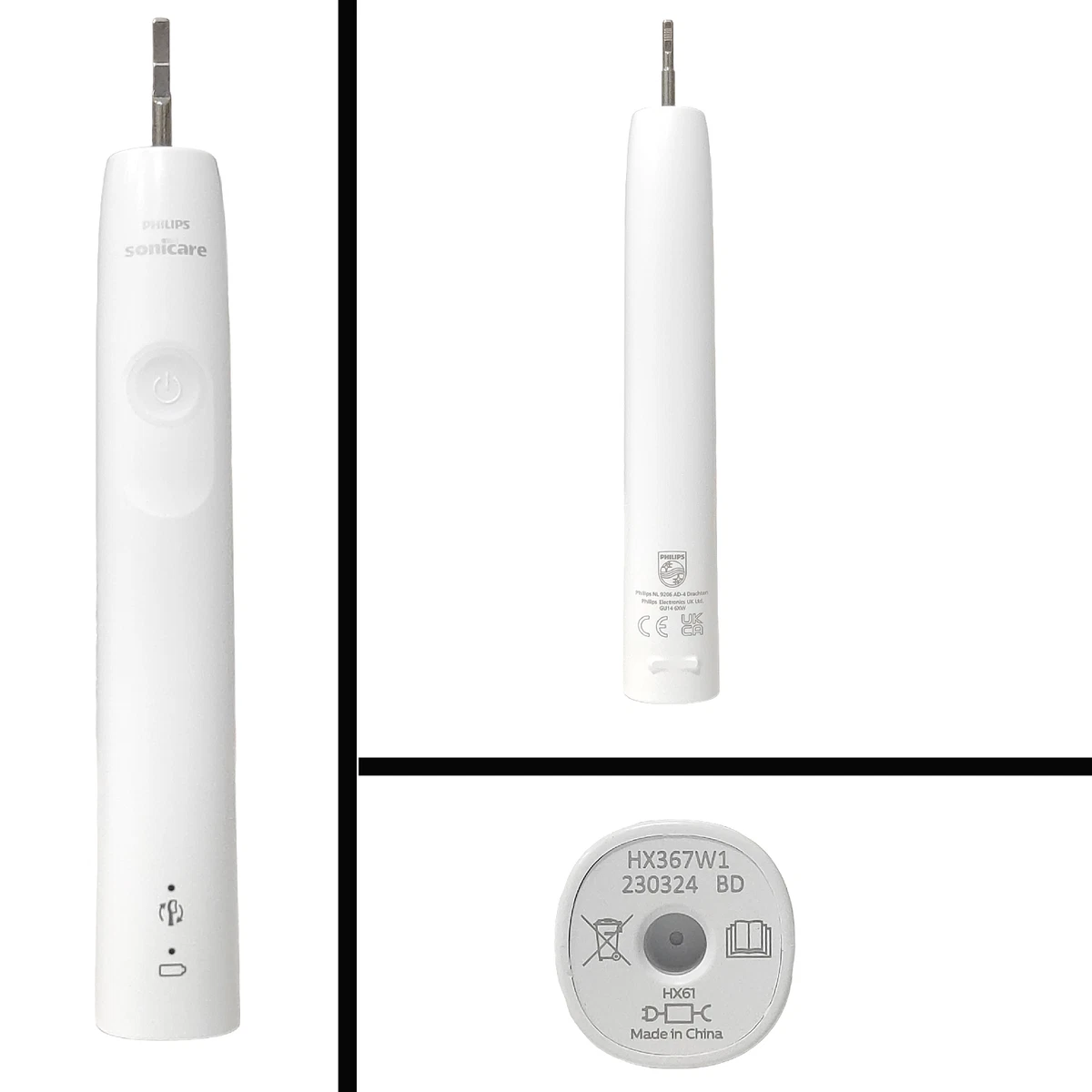 White Toothbrush Handle HX367W1 Compatible With PHILIPS Sonicare Sonic Electric