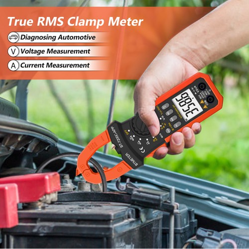 Digital Zangenmultimeter TRMS 4000uA AC DC Strom Zangenmessgerät Amp volt Diode - Bild 5 von 8
