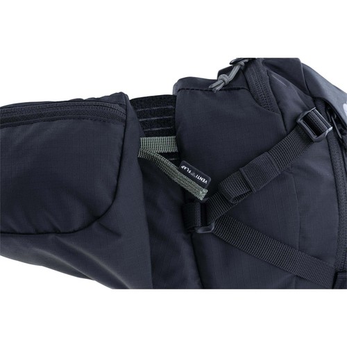 EVOC Hip Pack Pro 3 - Black (3L Capacity, 2 Bottle Carriers, Ventiflap) - Picture 9 of 10