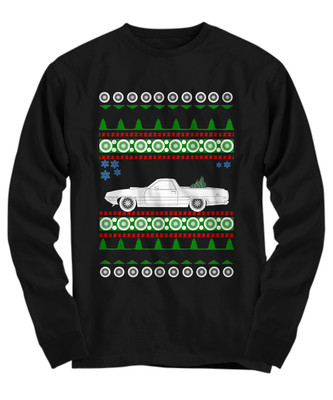 5th gen Ford Ranchero Ugly Christmas Sweater Jumper 1971 - Long Sleeve Tee