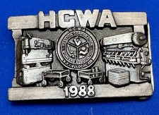 1988 HWCA 8th Hesston Fabrication Corp workers assn LIMITED belt buckle
