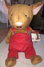 Kohls Cares for Kids IF YOU GIVE A MOUSE A COOKIE Plush Mouse Red Overalls W/Tag