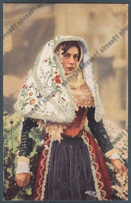 SARDINIA - COSTUME COSTUMES 51 OSILO travel postcard 1966