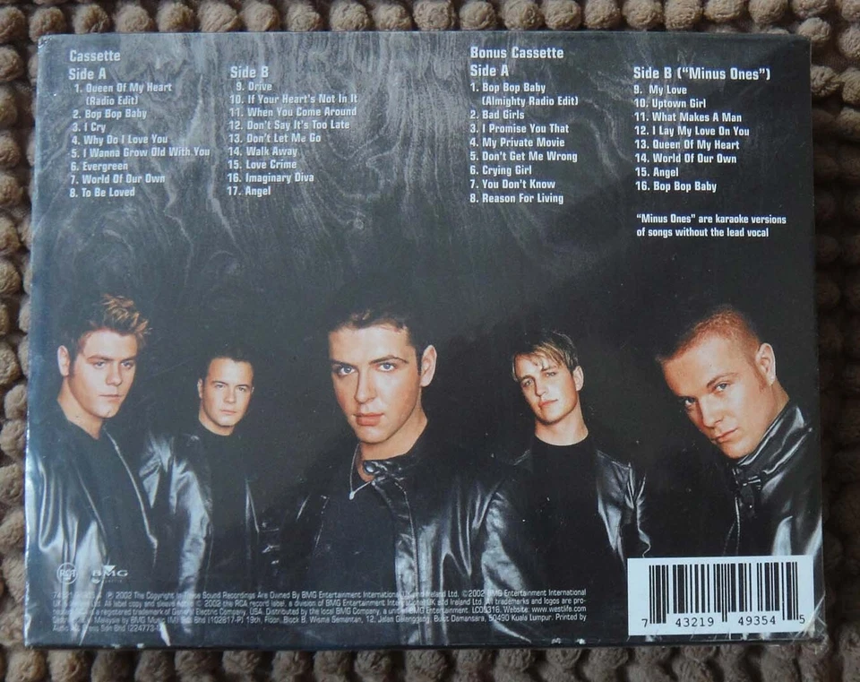 (519 ) Malaysia sealed Deluxe Edition 2 Cassette - WESTLIFE "world of our own" - Image 2 of 2