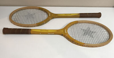 Vintage Spalding Woodstar Racket Award Wooden Tennis Racquet Power Ply Construct