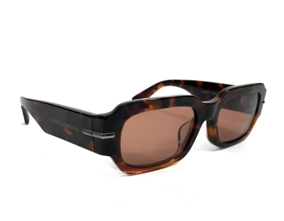 Очки солнцезащитные Dolce & Gabbana DG4485-F 3438/M6 Havana теплые коричневые с линзами Bordeaux - Изображение 4 из 4