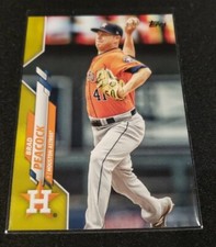 BRAD PEACOCK SP WALGREENS YELLOW VARIATION 2020 TOPPS UPDATE NO U-115 ASTROS PWE