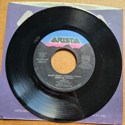 KASHIF Baby Don't Break Your Baby's Heart ELECTRO SYNTH 45 7'' Record Vinyl