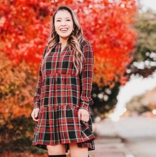 Loft Women’s Multicolor Plaid NWT Shift Dress Size XXL