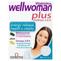 4 X Vitabiotics Wellwoman Plus Omega 3, 6 & 9 56 Tablets/capsules 4 X Vitabiotics Wellwoman Plus Omega 3, 6 & 9 56 Tablets/capsules