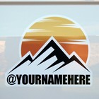 6 x Personalised camper van motor home caravan name stickers, your van's name 
