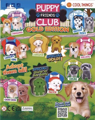 Puppy Club Gold Edition Full Set Of Puppies In Tins UK