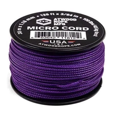 Atwood Rope MFG Tactical Micro Utility Cord 1.18mm X 125ft (Purple)