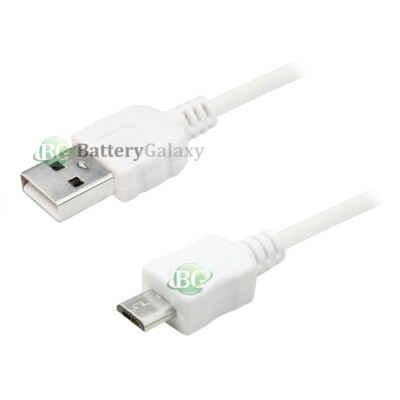 3FT 6FT 10FT Lot USB Micro Black/White Cable Cord for Android Cell Phone