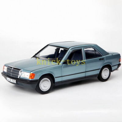 NOREV 1/18 Scale Mercedes-Benz 190E W201 1984 Blue Diecast Car