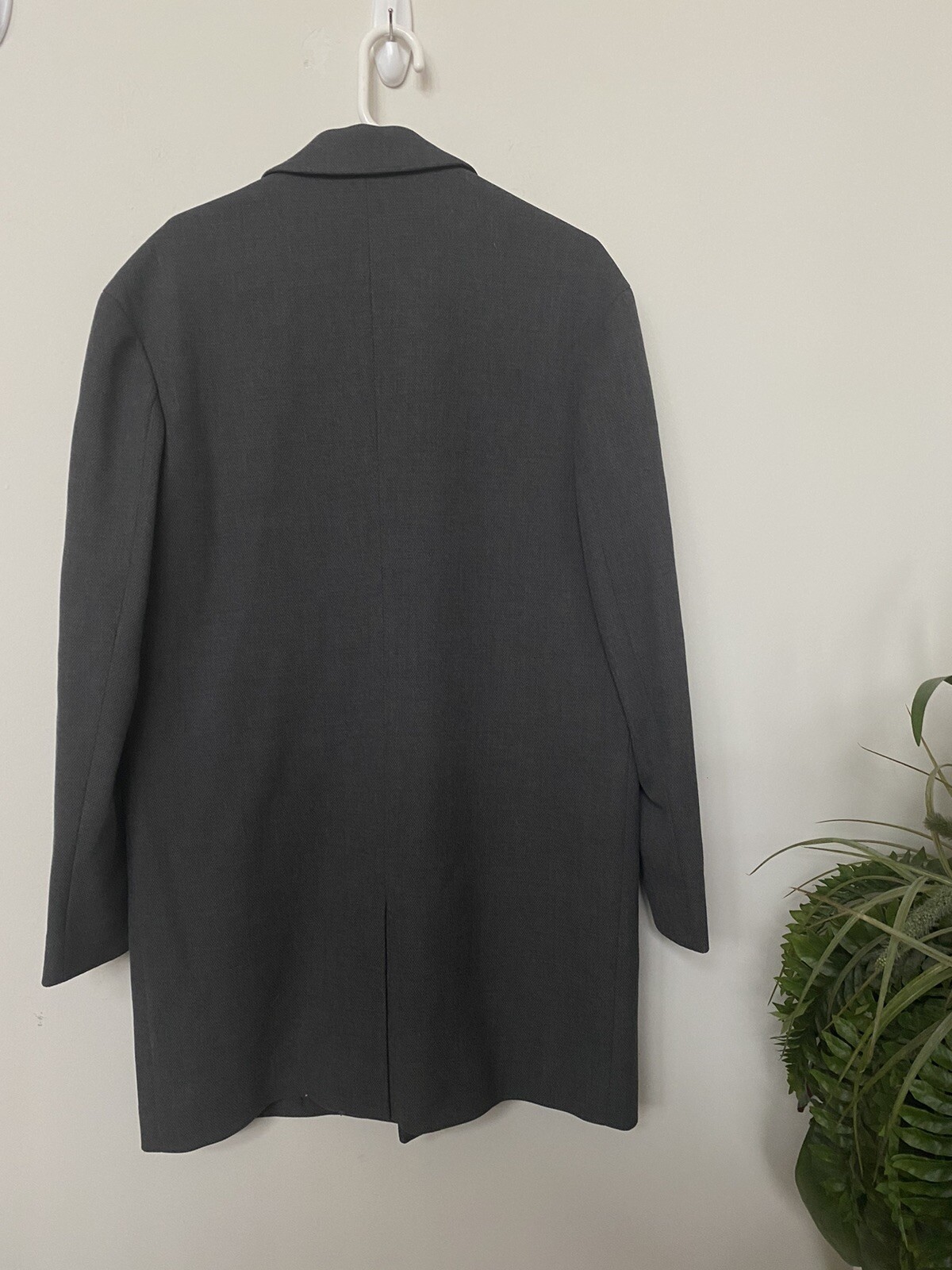 NWT Jack & Jones Men’s E. Montgo Dark Gray Long Blazer Jacket Size 180/100A image 5