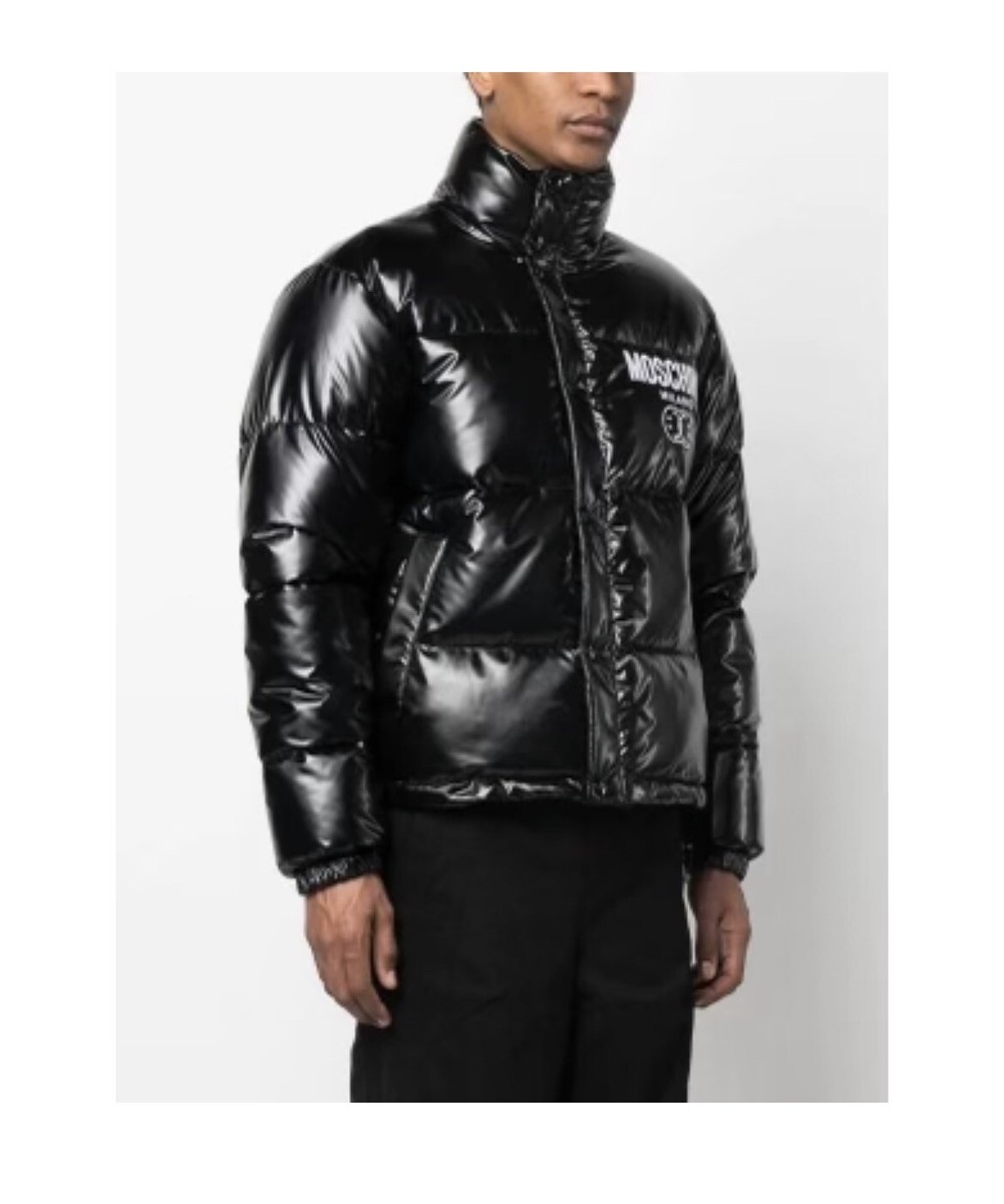 Moschino Jeremy Scott logo-print black puffer jacket New Moschino Jeremy Scott logo-print black puffer jacket New