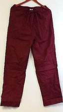 NEW Unisex Medical Scrub Pant Straight Leg Drawstring Burgundy Size 5X 5XL 5X-L