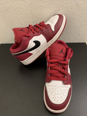 2020 Air Jordan 1 Low GS \'Noble Red\' Size 12.5 Amazon.com | AIR JORDAN Jordan Youth 1 Low GS 553560 163  main image 4