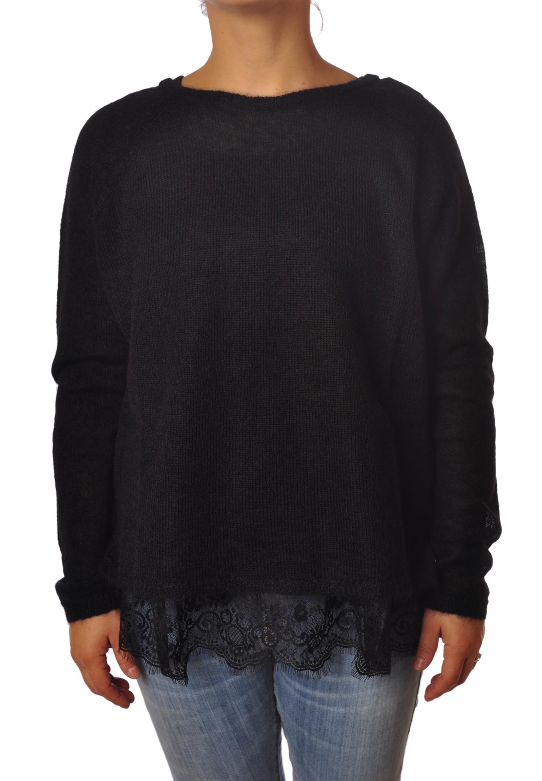 Комплект из двух предметов - Maglieria-Пуловер - Donna - Nero - 4291502C180742