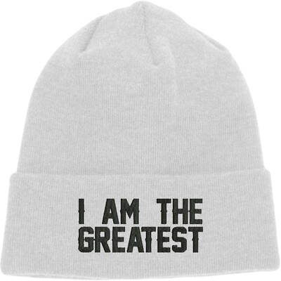Bestickte I Am The Greatest Logo Beanie, Freizeit Ausflug/Aktivitäten Mütze, Geschenke