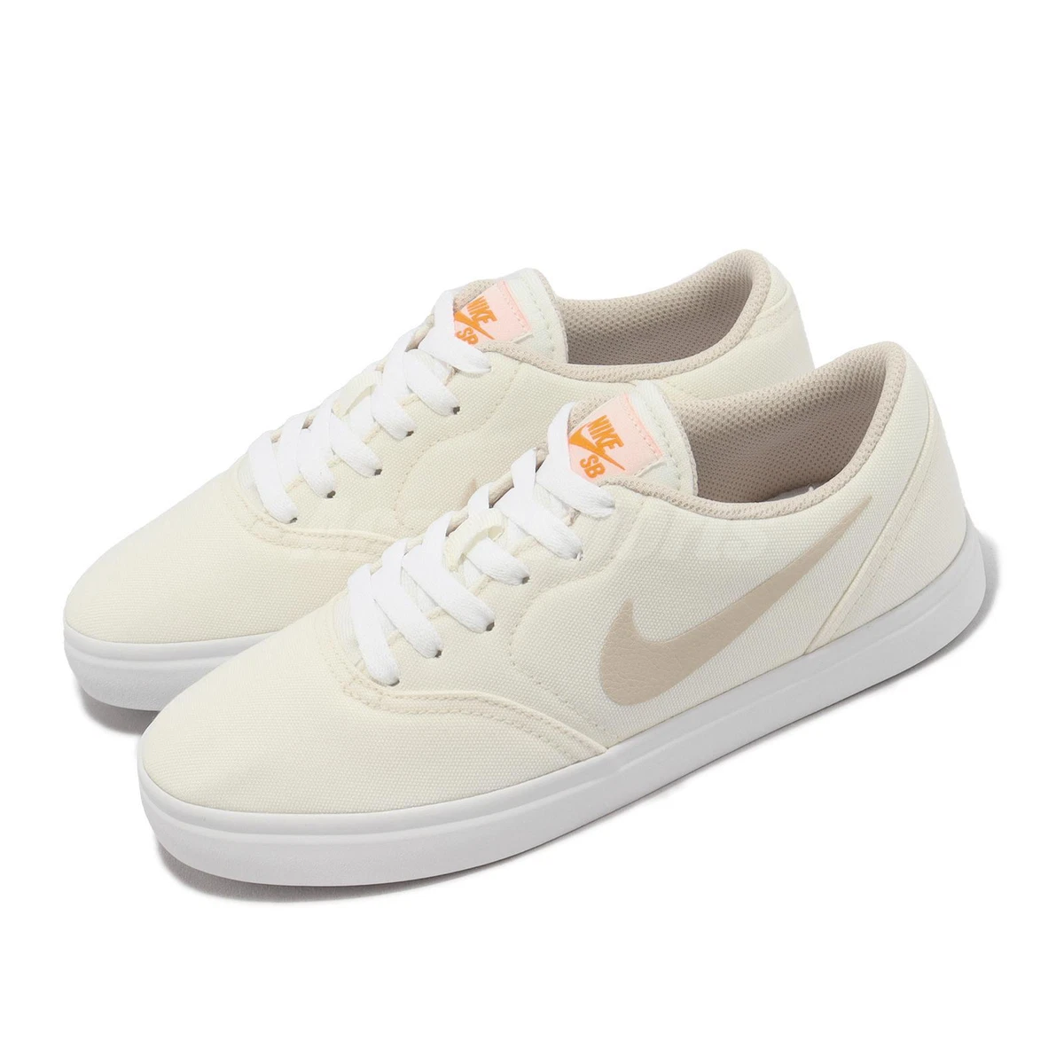 Nike SB Check CNVS GS Pale Ivory Sanddrift Kids Youth Skate Boarding FQ6862 111