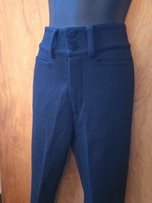 Jean Paul Gaultier Classique Black Pants High Waist Straight Leg Sz 4 Italy