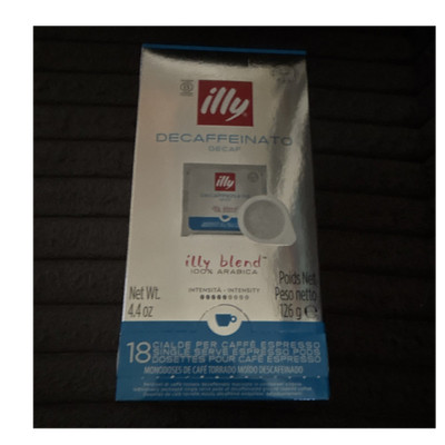 illy Decaffeinato Caffeine Free Arabica Espresso Coffee Pods 18 ct 126 g