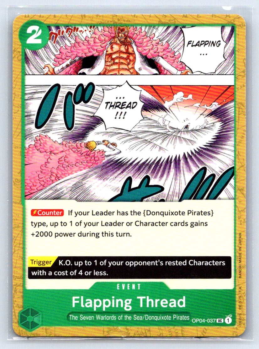 Flapping Thread UC Kingdoms of Intrigue Pre-Release Cards OP04-037 LP