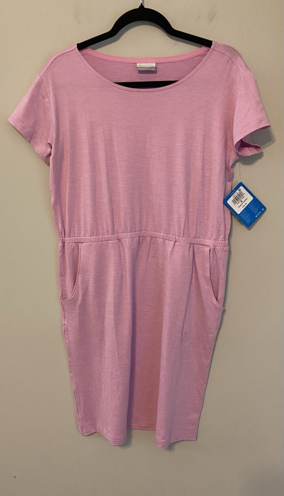 NWT Columbia Women's Pacific Haze Soft  Lilac Short Sleeve Dress Medium