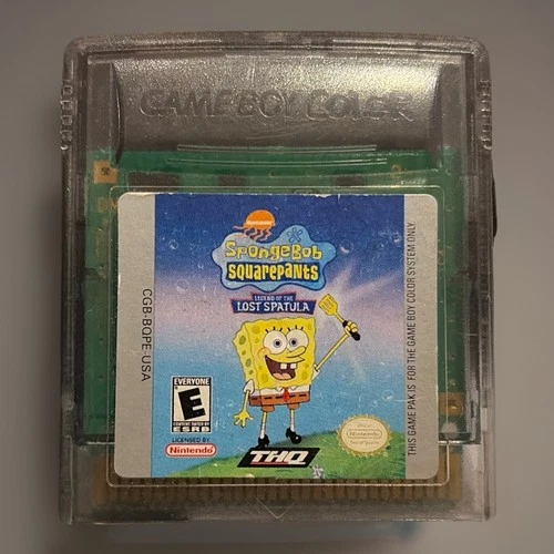 Game Boy Color Sponge Bob Legend of the Lost Spatula