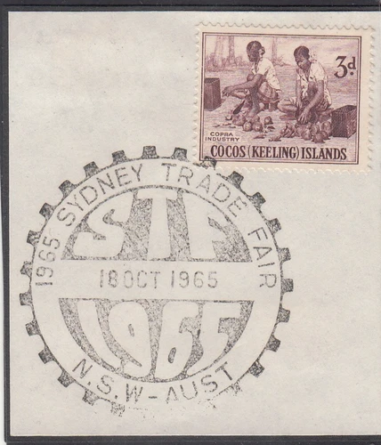 Australian  Stamps.Pre Decimal.Postmark.Sydney Trade Fair.NSW.1965.