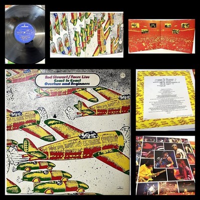 Rod Stewart Faces   Live Coast To Coast - Overture And Beginners LP 1974 EXVG+