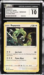 Rayquaza SWSH029 Black Star Promo Cosmos Holo