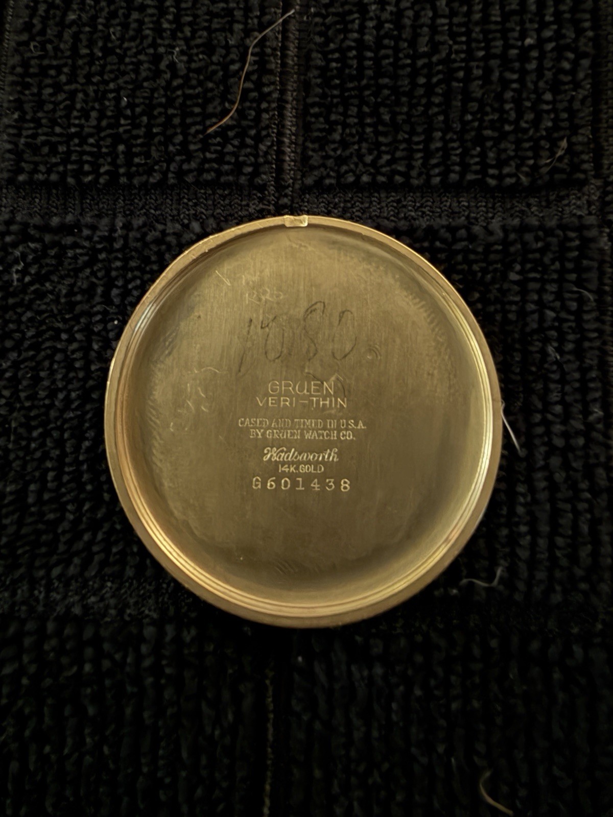 Gruen Veri-Thin Precision 14K Solid Gold Pocket W… - image 4